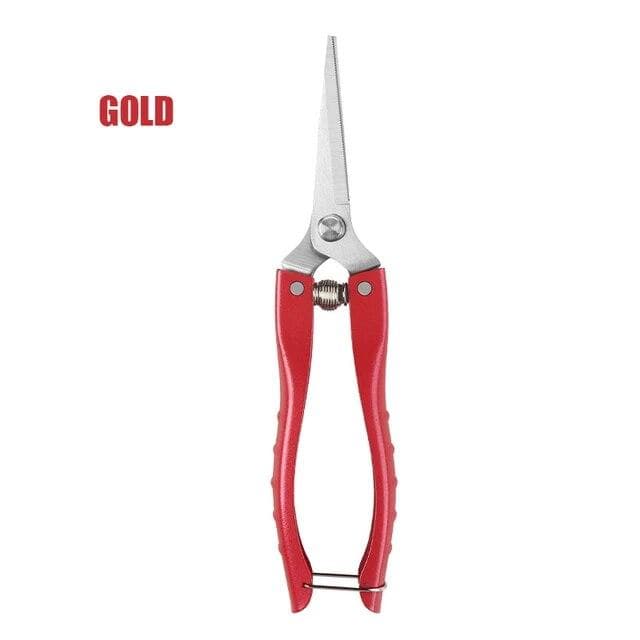 Stainless Steel Pruning Shears Gardening Tools Shears Zinc Alloy Handle Fruit Tree Rough Branch Shears red