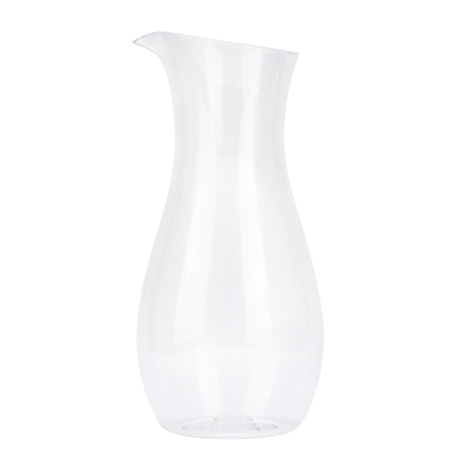 Acrylic Transparent Juice Bottle Water Jug Wine Beverage Container Kettle Carafe for Bar Home