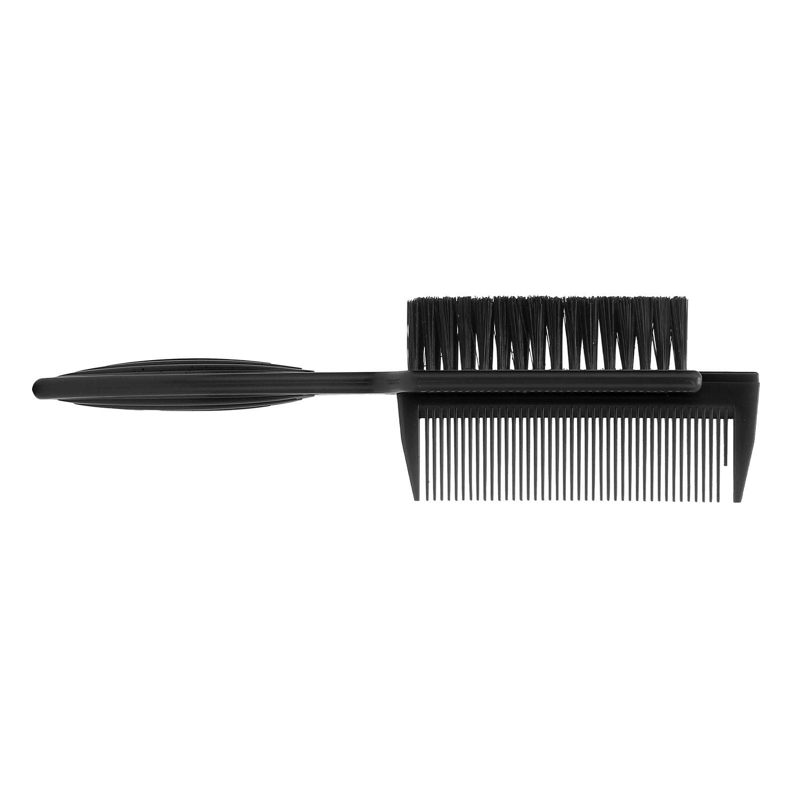 2 in 1 Haircut Comb Beard Travel Portable Broken Hair Brush Hairdressing Styling ToolBlack black