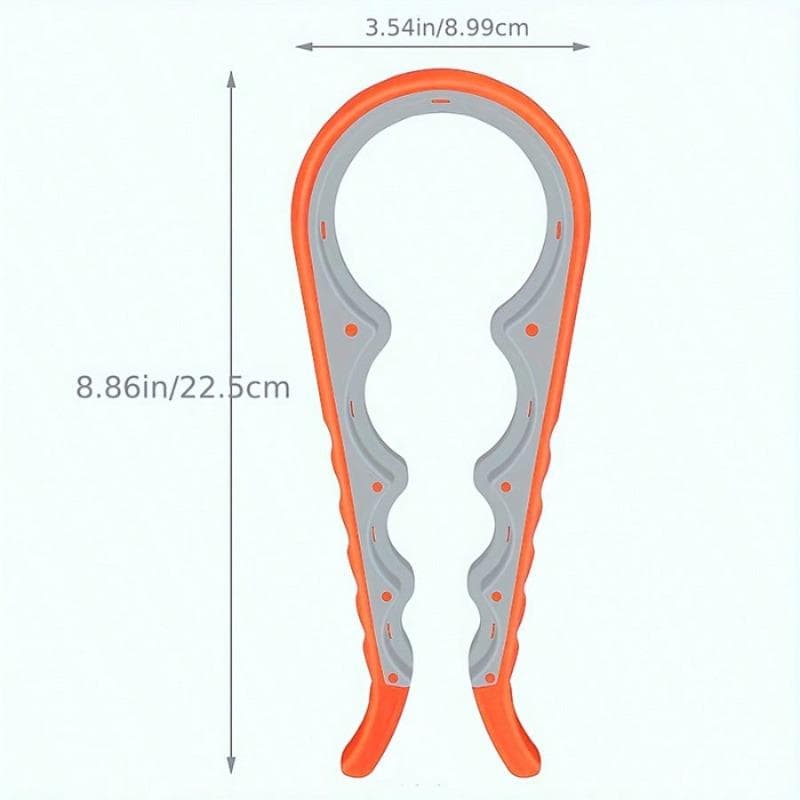 1pc Jar Opener Bottle Opener, Can Opener For Weak Hands, Mutil Jar Opener Get Lids Off Easily Manual Bottle CapRemover For Home Kitchen orange