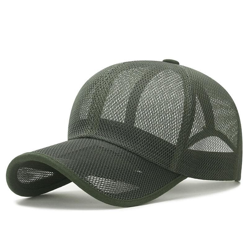 Summer New Hollow Brim Breathable Mesh Quick-Drying Sun Hat Men's And Women's Outdoor Travel Sunshade Sunscreen Duck Tongue Hat Adjustable