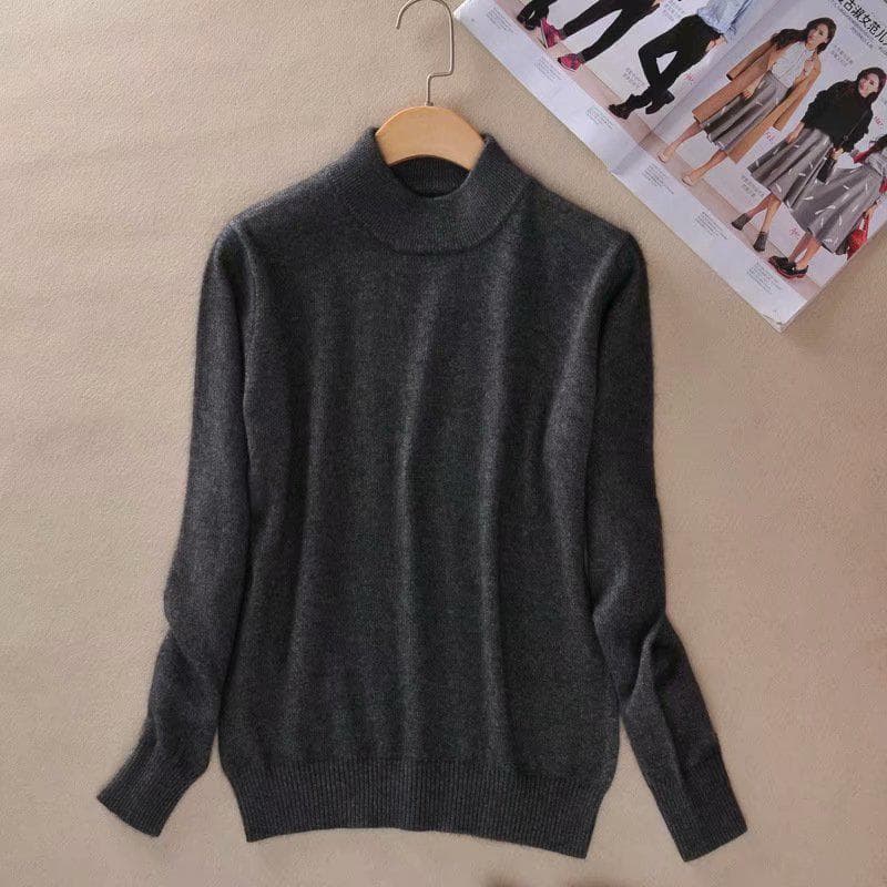 CANVAUS Women Sweaters Pullovers Sweater Women Pullovers Pull Femme Half Turtleneck S-3XL 3XL