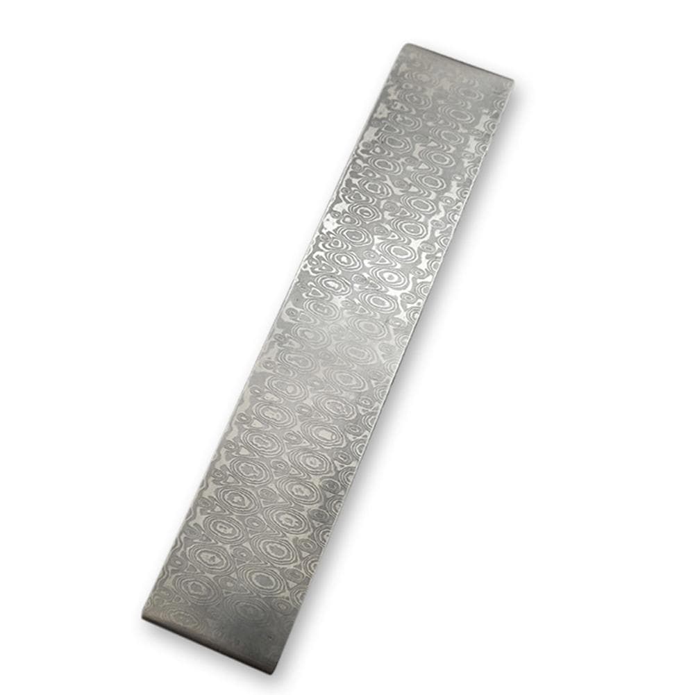 Damascus Steel Billet Patterned Steel Cutter Embryo Forging Materials Quenched Smoothed for Cutter rose pattern