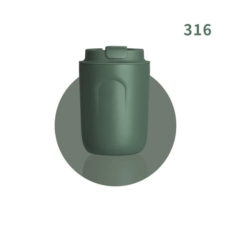 Mini Thermos Bottle Coffee Mug Stainless Steel Cup Thermal Leakproof Vacuum Flask Double Wall Tumbler Insulated Travle Drinkware 220ml green