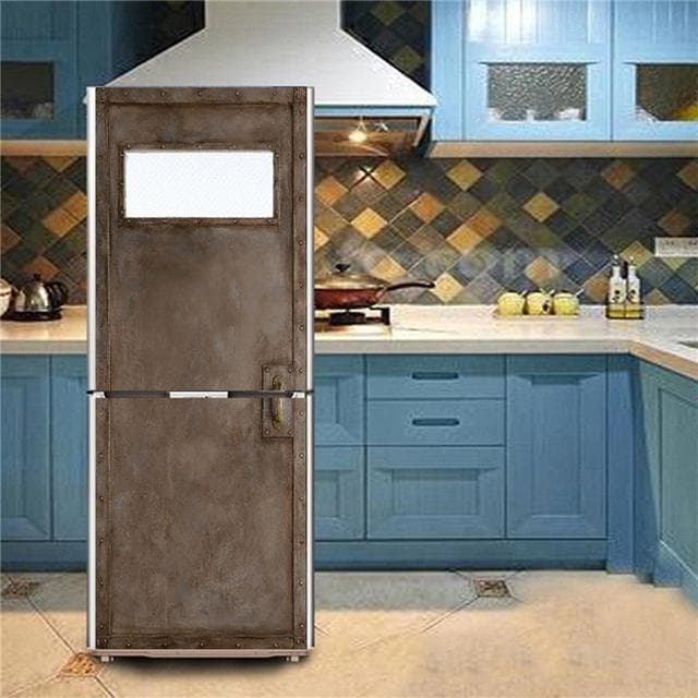 Flower Bird 3D Sticker For Fridge Waterproof Kitchen Wallpaper Furniture Decoration Poster Door Mural Refrigerator Cover Decals 60x150cm(1 pcs)