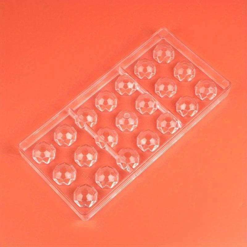 Diamind Shape Polycarbonate Chocolate Mold for Candy Confectionery Baking Pastry Tools Mould 1pc