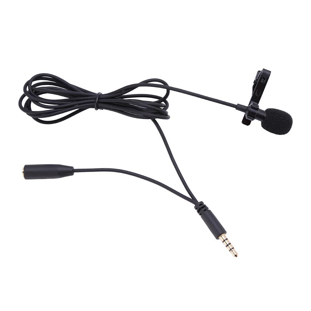 3.5mm Jack Mini Wired Clip on Lapel Hands Free Headset Microphone Mic