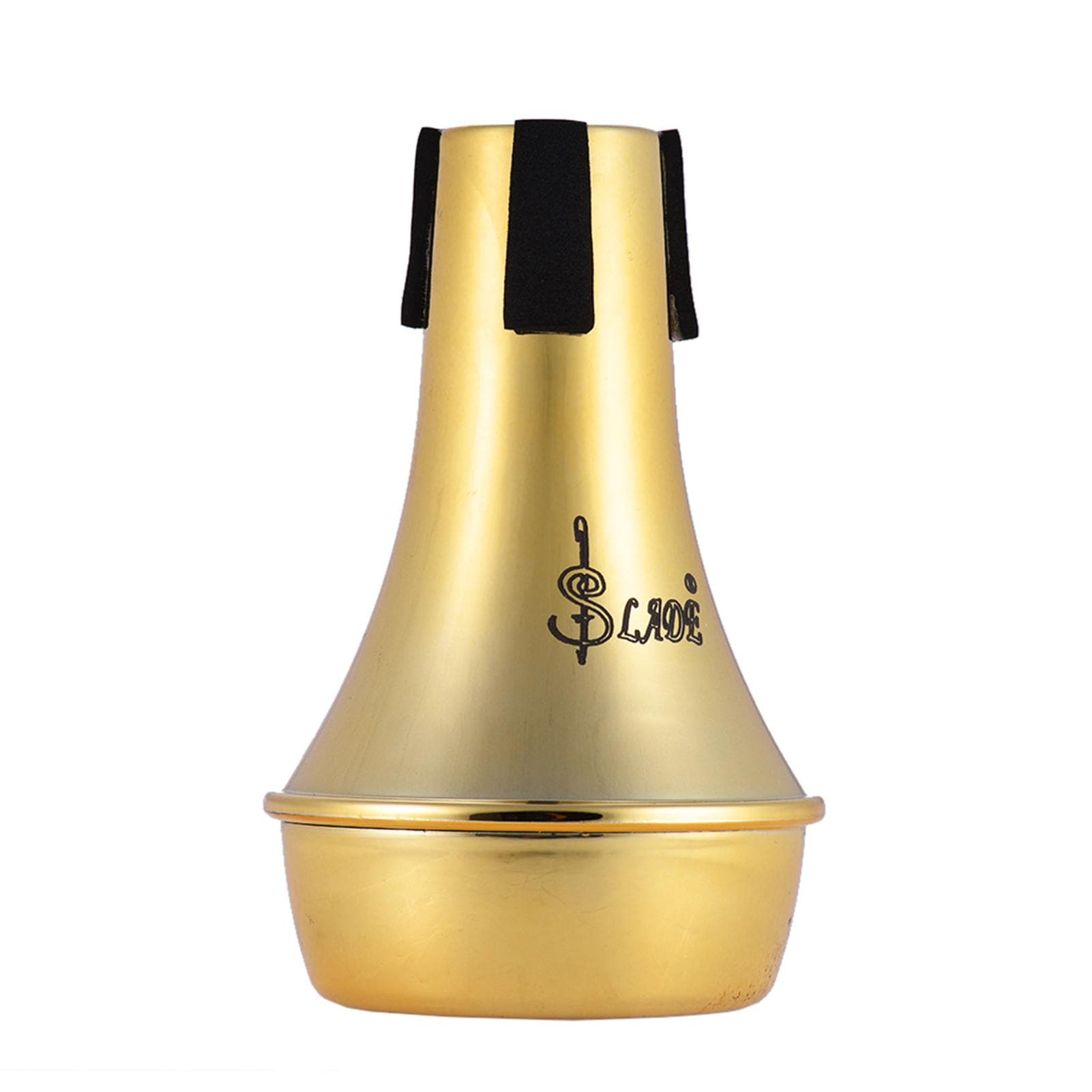 Mini Light-weight Practice Trumpet Straight Mute Silencer Sourdine ABS Material gold