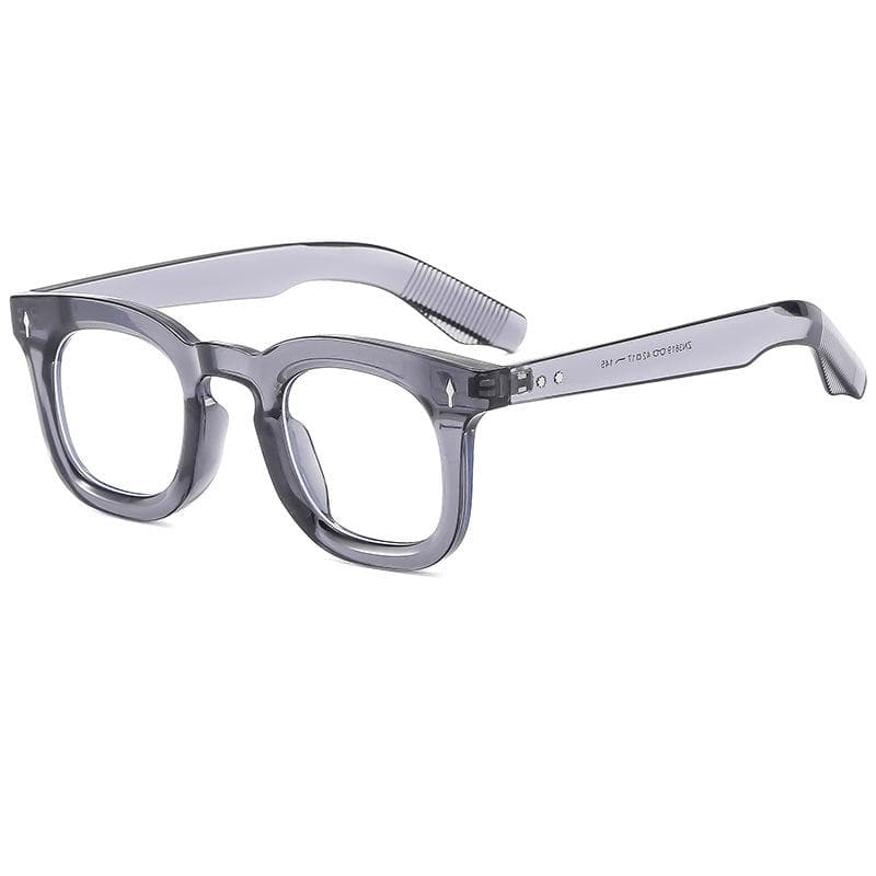 New Men's Sunglasses Square Leopard Frame Travel Fashion Glasses Rice Nails Retro European American Eyeglasses Women's 1PC