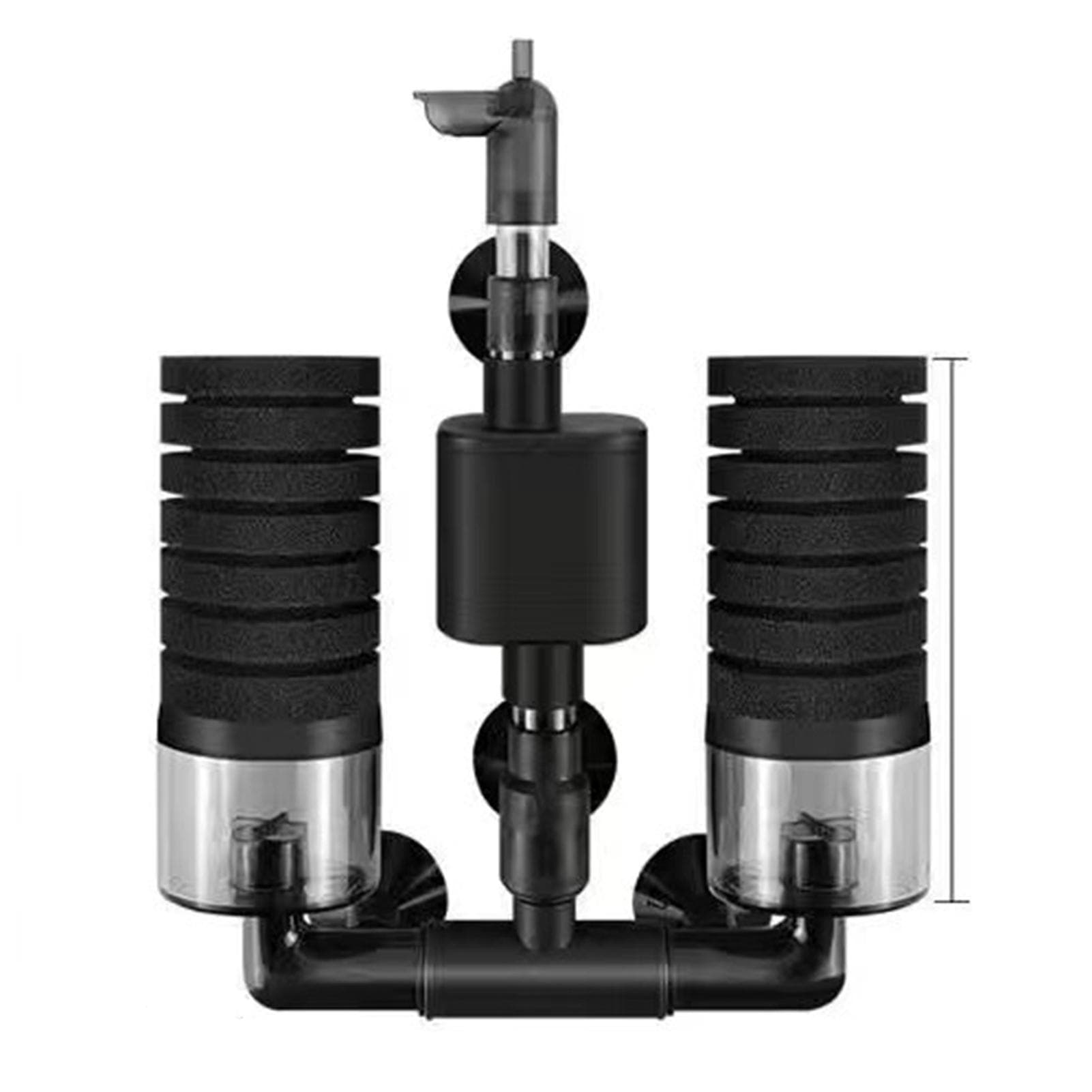 Fish Tank Pneumatic Filter Small Aquarium Mini Suction Toilet Grass Tank Biochemical Anti-Gas Lift Style 1