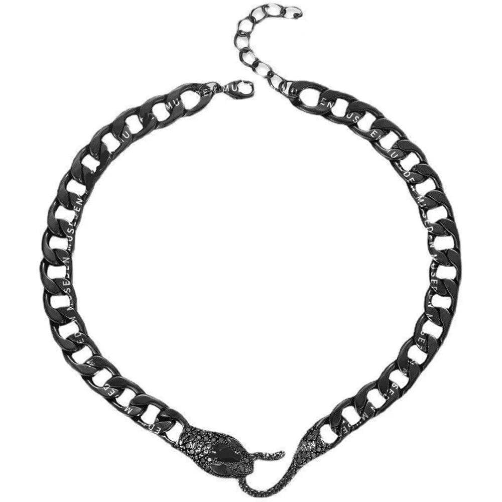 Creative Snake Choker Vintage Chain Snake Necklace Fashion Women Party Personality Jewelry Punk Gifts black