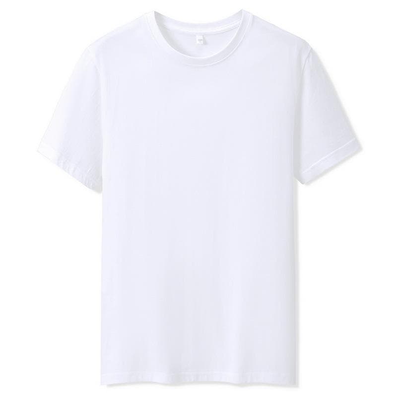 ZIRUNKING 2021 Summer New 100% Cotton White Solid T Shirt Unisex Causal O-neck Basic T-shirt Male/Female High Quality Classical Tops HUIPA1 4XL