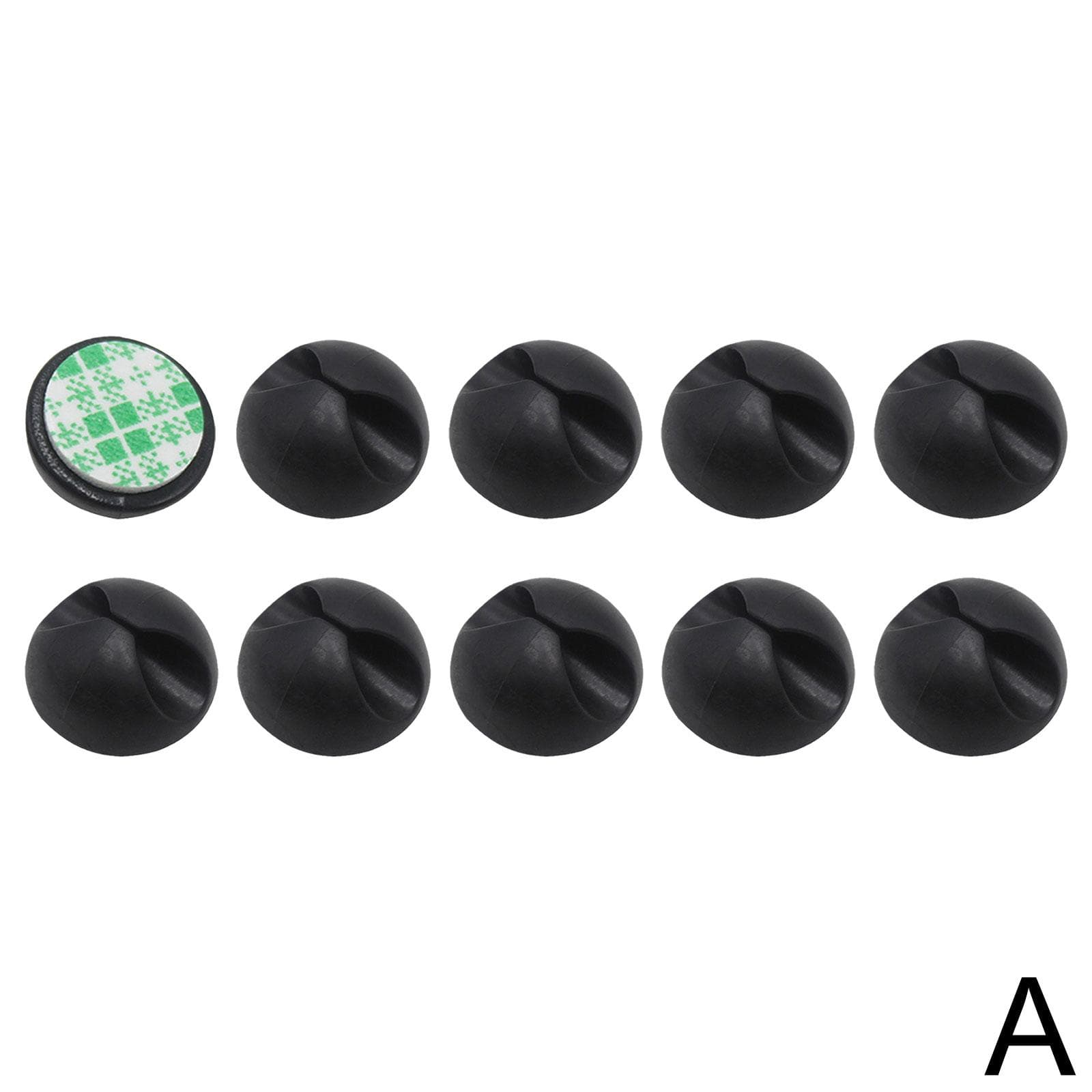 10pcs Car Wire Tie Clip Fixer Organizer Black Color Cord Clamp Fastener Parts Computer Holder W B9M3 A-10pcs