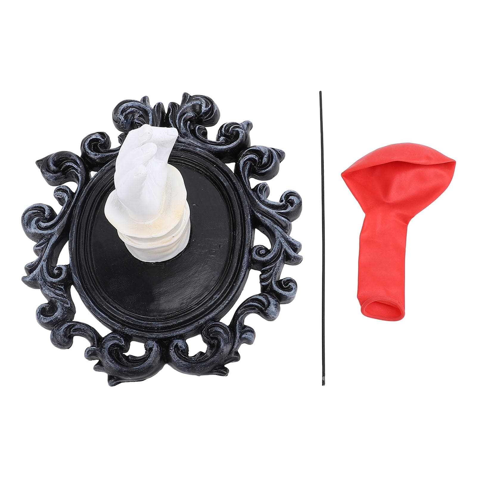 Gothic Resin Wall Art Decoration Ornament 3D Hand Red Ballon Wall Aesthetic Statue for Festive
