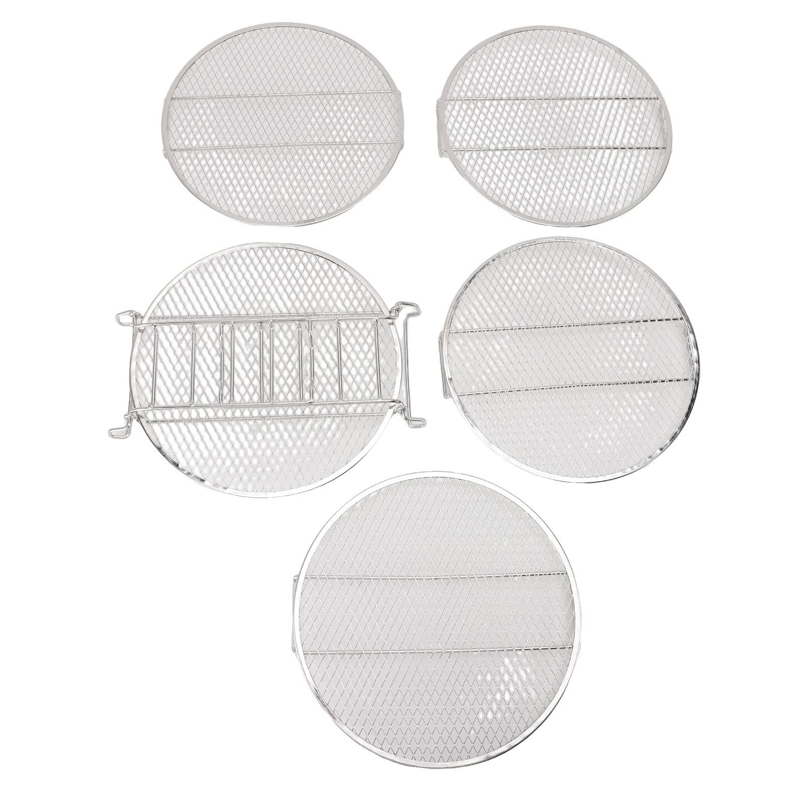 5 Layer Dehydrator Stand Fit for Foodi 6.5qt 8qt Stackable Stainless Steel Dehydrator Rack L(for 6.5-9kg)