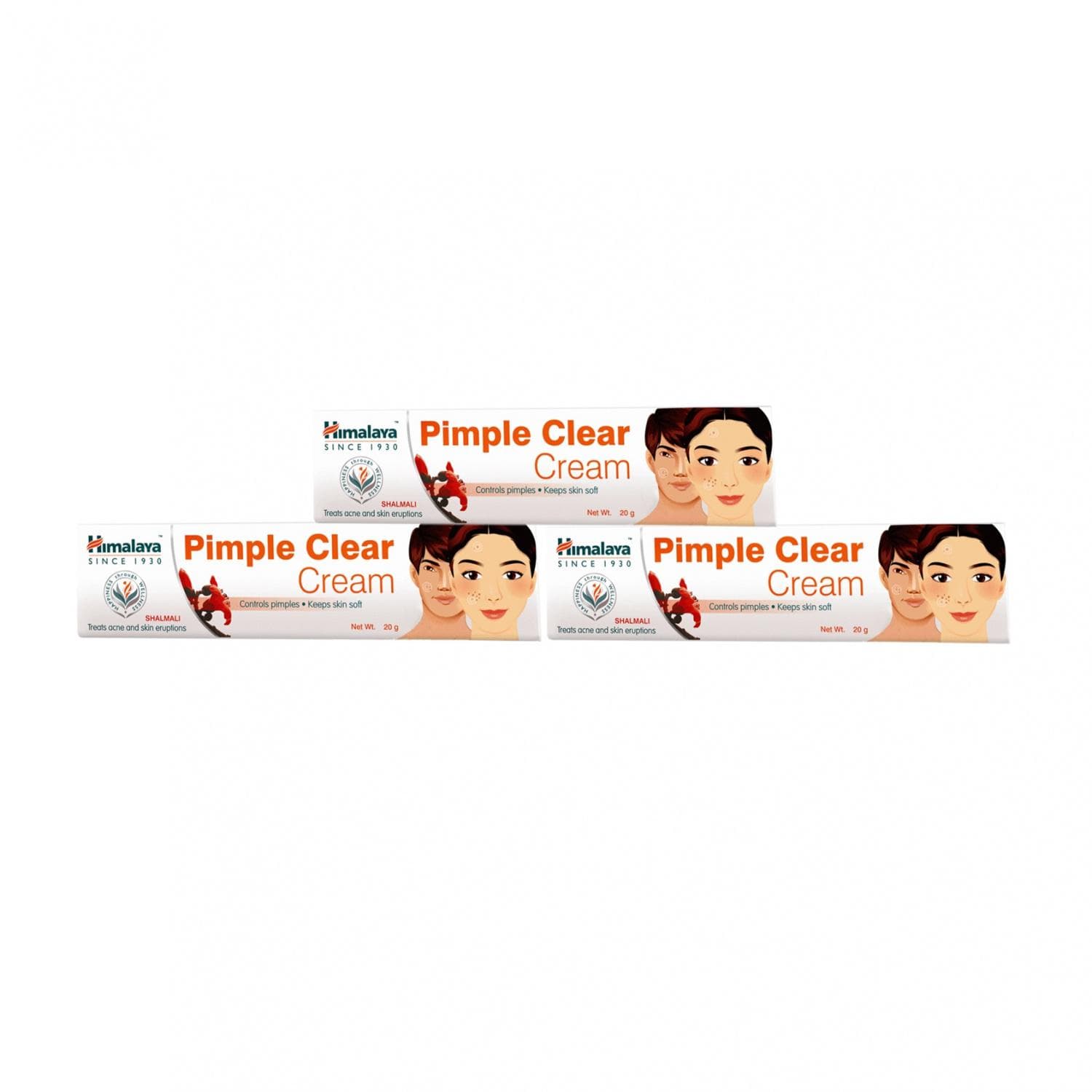 Set for problem skin (3 x 20 g), Pimple Clear Cream Set, Himalaya 8.375