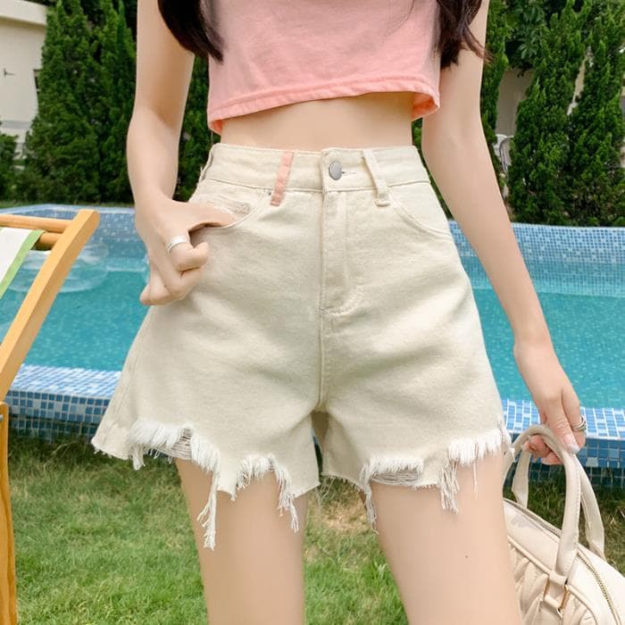Denim Shorts for Women In Summer New Style, Loose and High Waisted Back Pocket 2XL