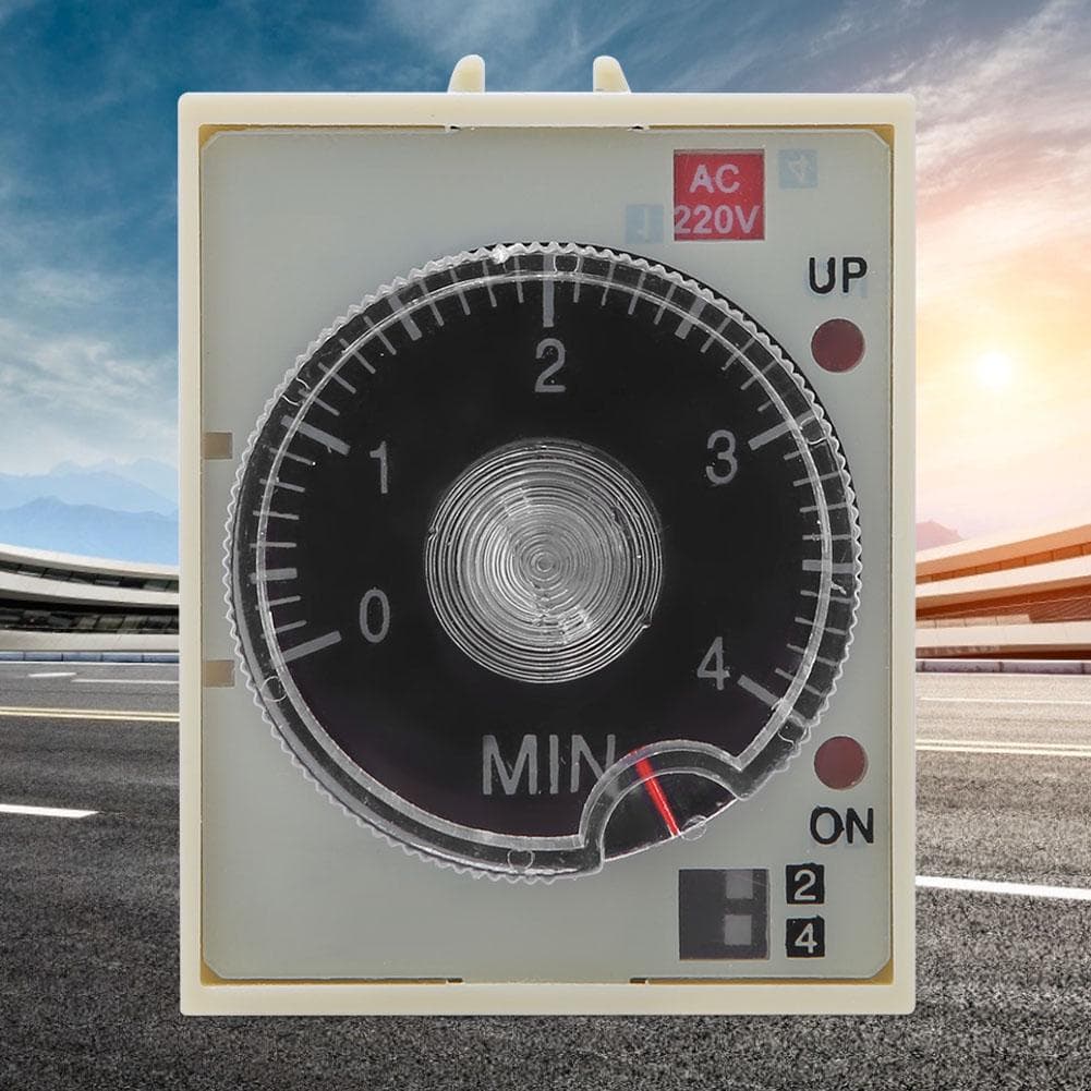 Delay Timer Time Relay Adjustable Knob High Quality Alloy Contact ST3PA G AC220V 5060Hz