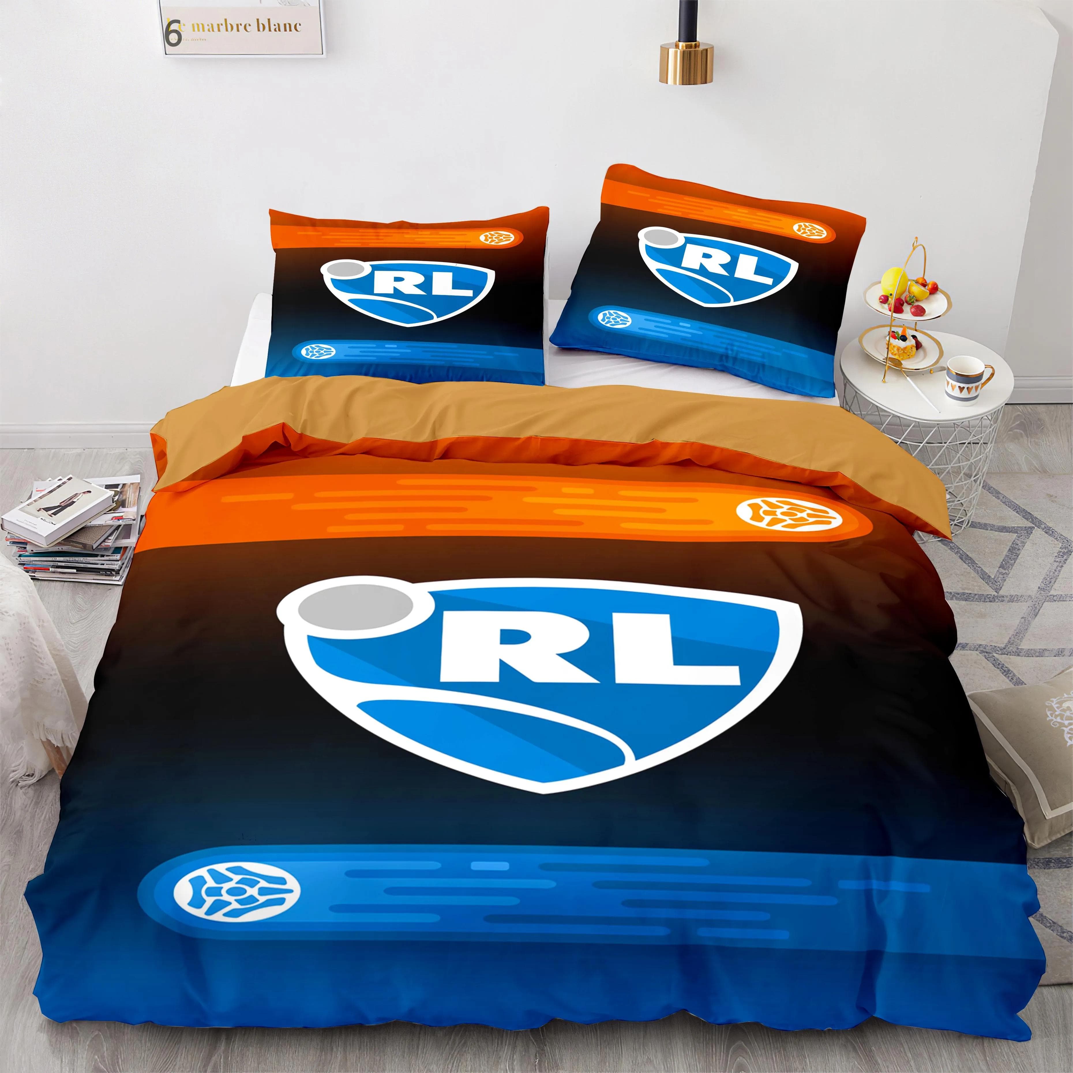 Rocket League Bedding Set Bedspread Single Twin Full Queen King Size Car Rocket League Bed Set Children's Bedroom Duvetcover 218x177cm 86x70in
