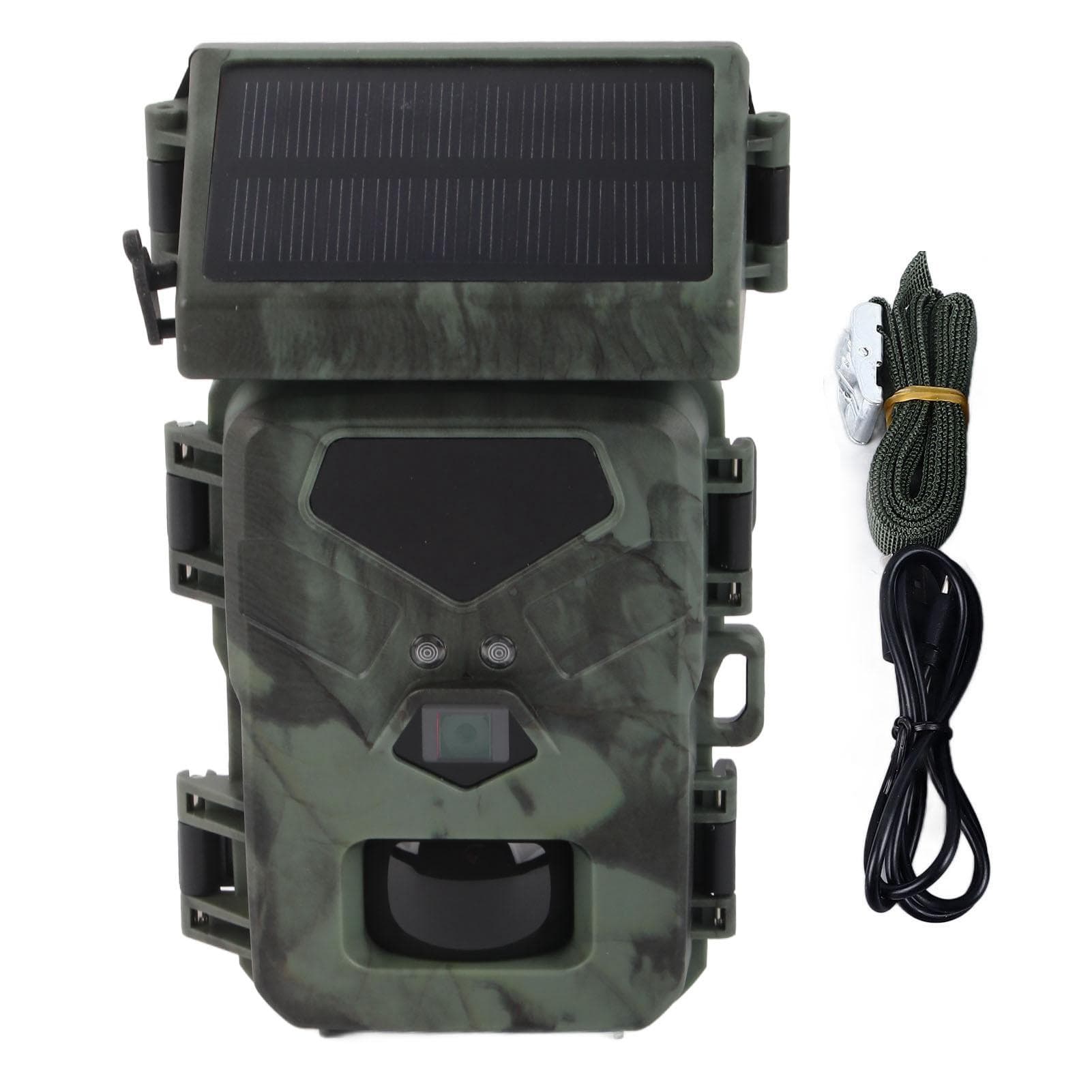 Trail Camera IR Night Vision Waterproof HD Solar Powered Deer Camera for Outdoor Wildlife