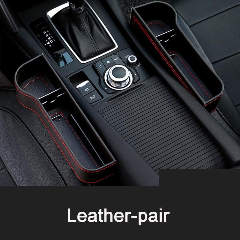 Car Seat Storage Box Car Leak-proof Pocket Clip Gap Storage Box Storage Bag Multi-function Box Auto Parts 1 set black