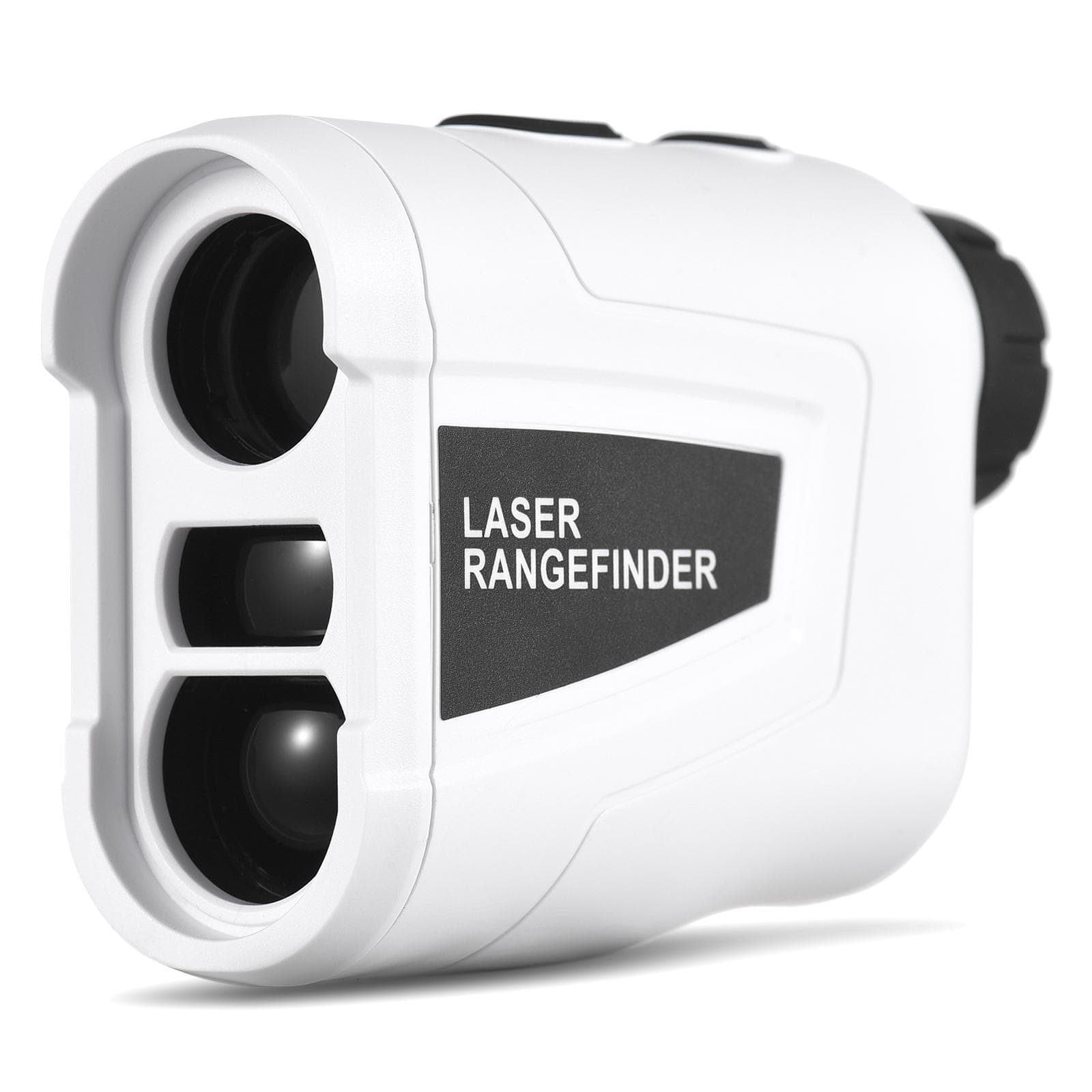Golf Rangefinder with Slope  +90 degrees  Waterproof 6X Digital Hunting Measurement Monocular Telescope 600m white