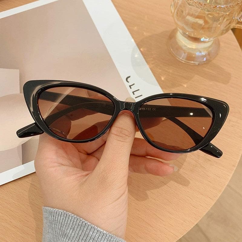New Ladies Small Triangle Sunglasses Fashionable Women Cat Eye Shades UV400 Protection Summer Eyewear 1PC