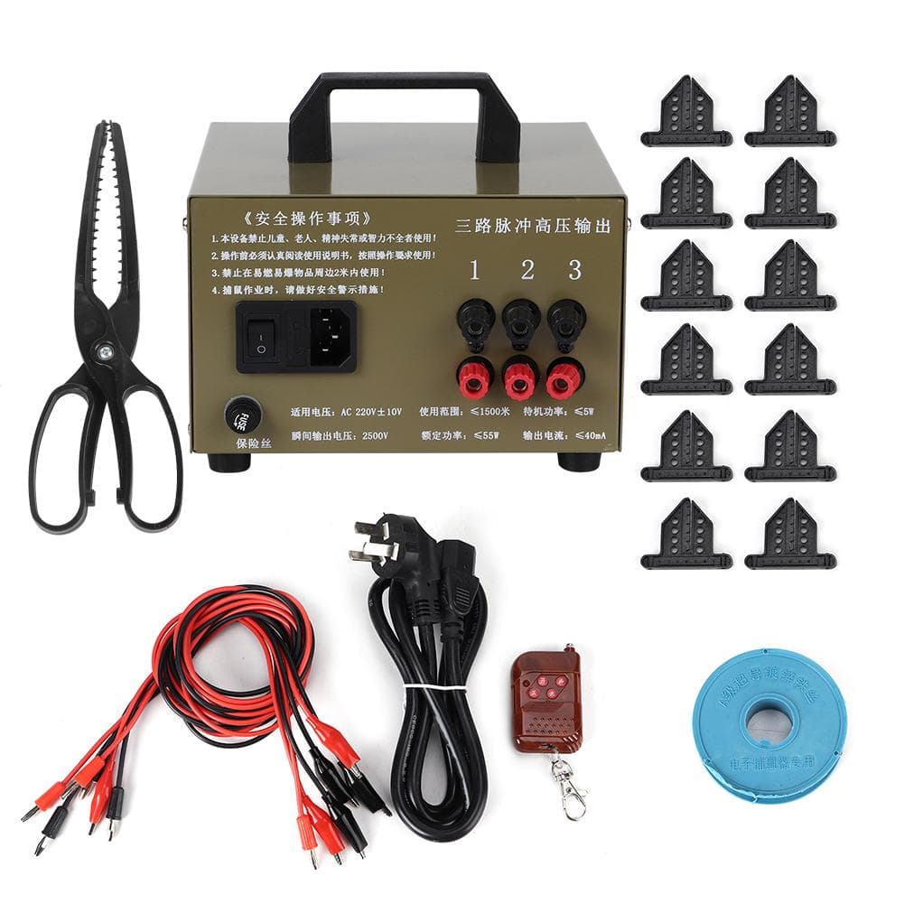 High Voltage Electronic Mouse Rat Killer Rodent Repeller Trap Zapper Pest Control