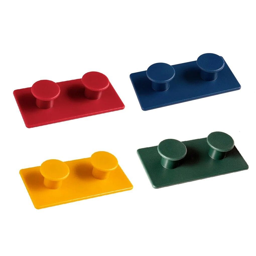 4Pcs/set Hanger Hook Wall Mounted Self Adhesive Keys Coat Holder Living Room Bathroom Hooks Hanging Plastic Organizer