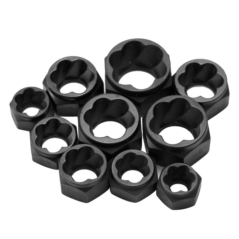 10pcs Damaged Bolt Nut Screw Remover Tool Kit Damaged Bolt Removal Set Damaged Bolt Nut Screw low cased