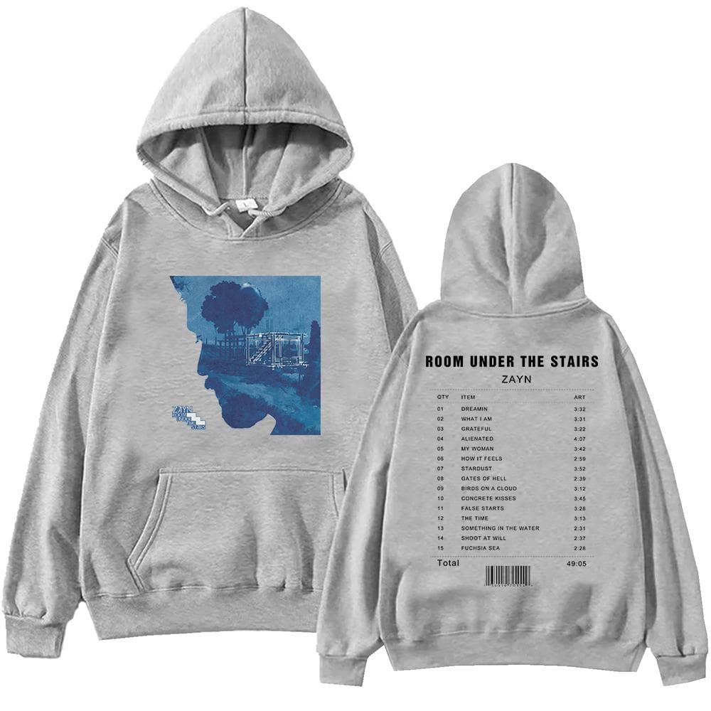 Zayn Album Room Under The Stairs Hoodie Harajuku Pullover Tops Sweatshirt Fans Gift 3XL