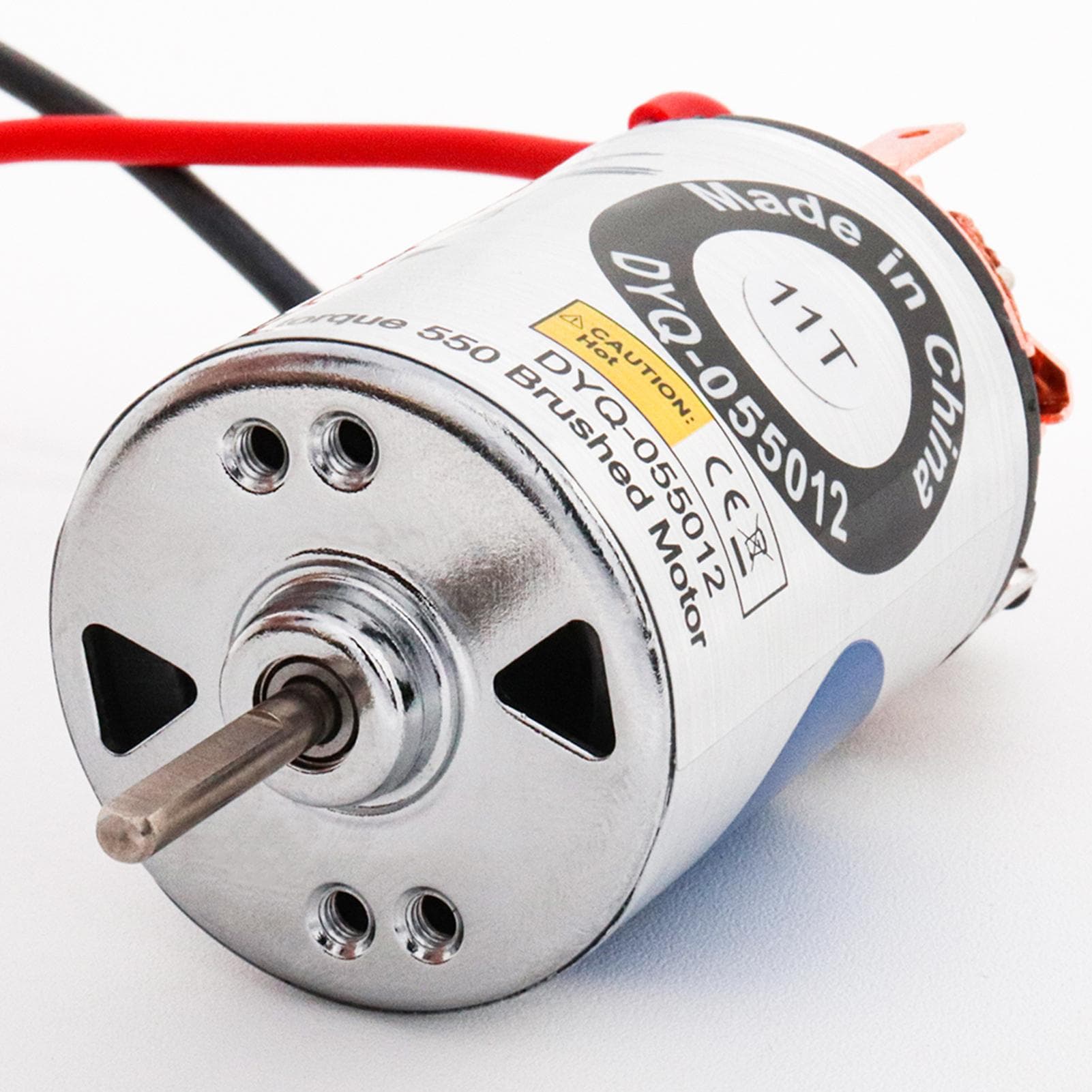550 Brushed Motor Waterproof Stainless Steel Shell Brushed Motor 37T Climbing Car Large Torque 11T silver