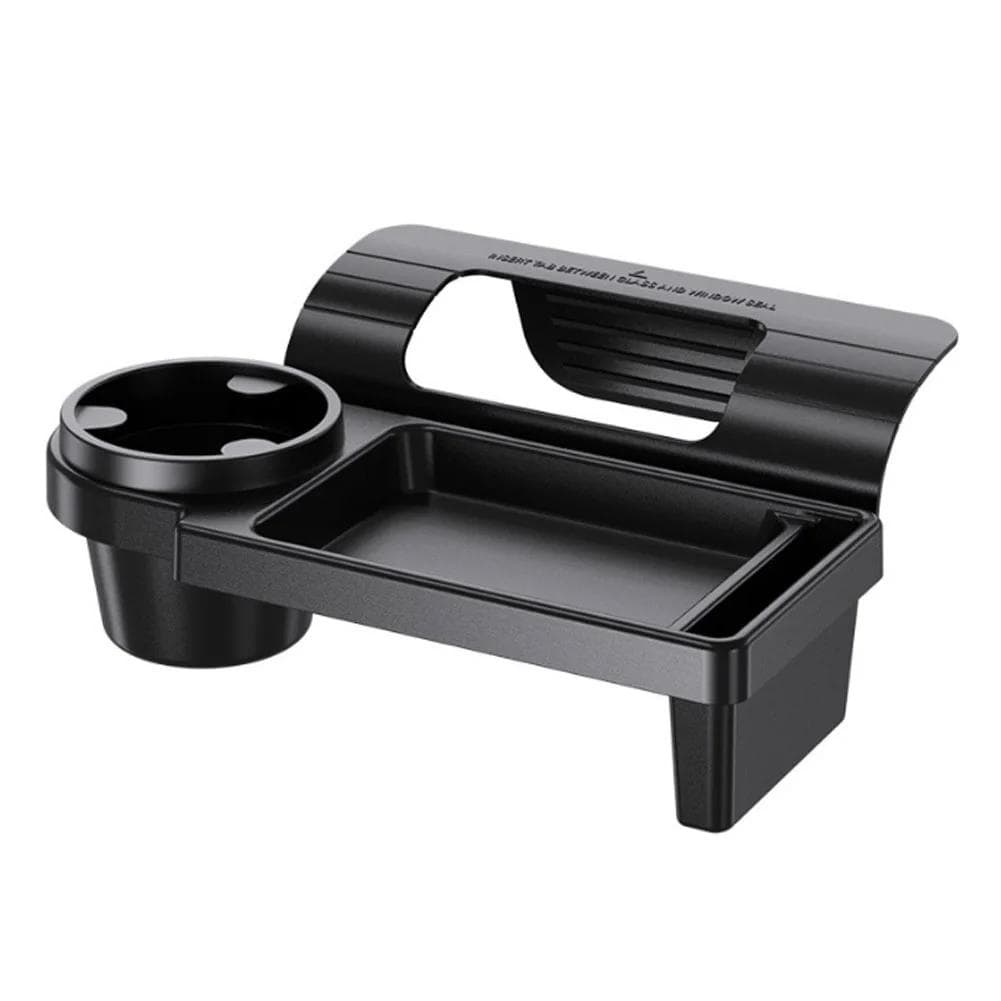 Side Door Window Phone Slot Hanging Organizer Car Organizer Box with Cup Drink Holder Car Side Door Storage Box Car Phone Stand Auto Accessories black