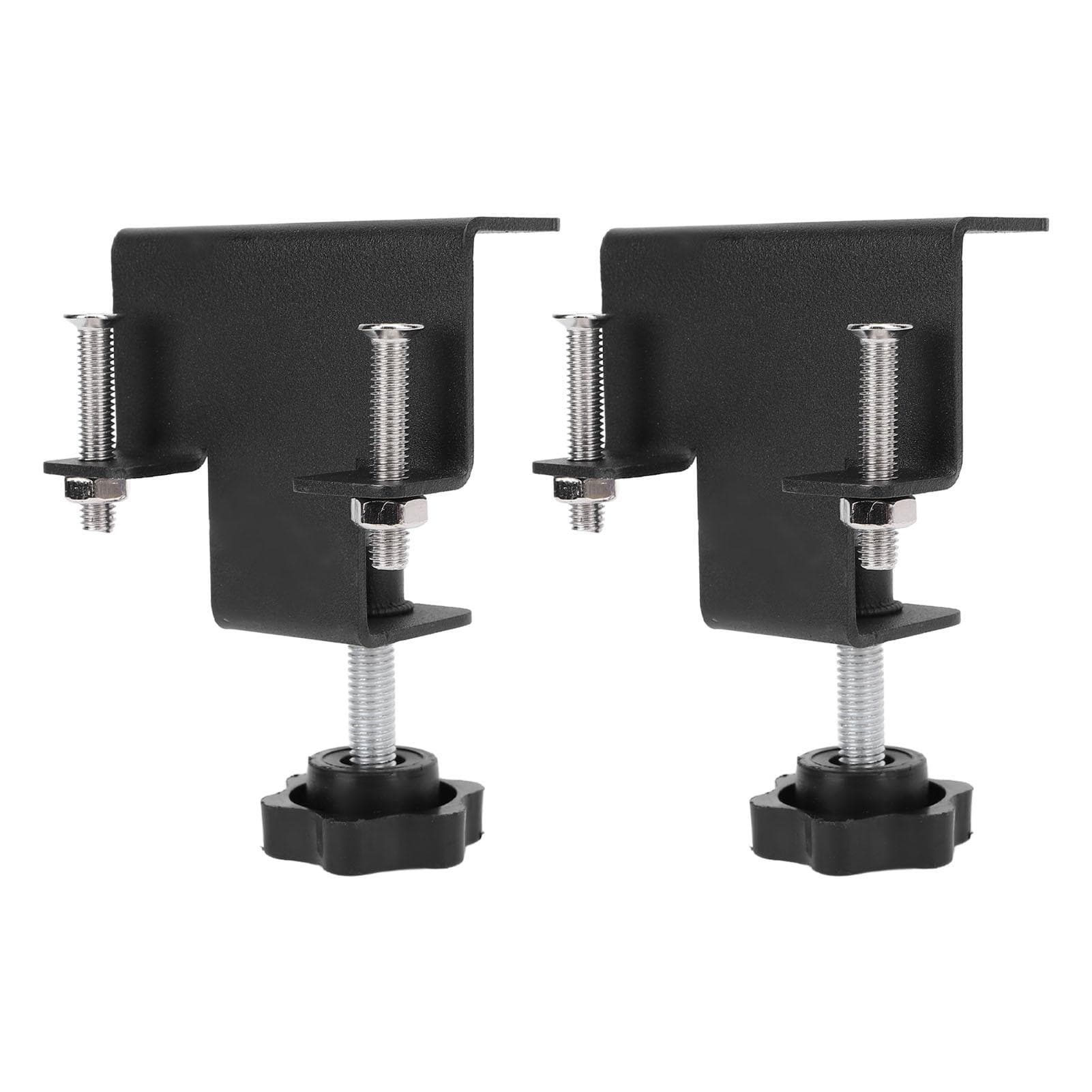 2PCS Universal Cabinet Clamp Stainless Steel Anti Slip Drawer Front Installation Clamps for black