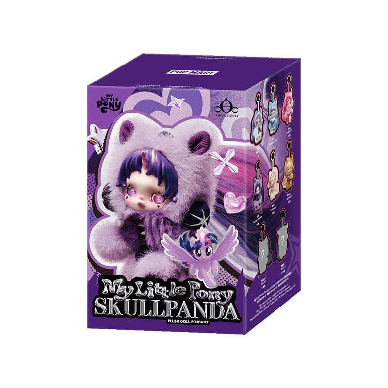 POP MART SKULLPANDA × My Little Pony Series Plush Doll Pendant Blind Box
