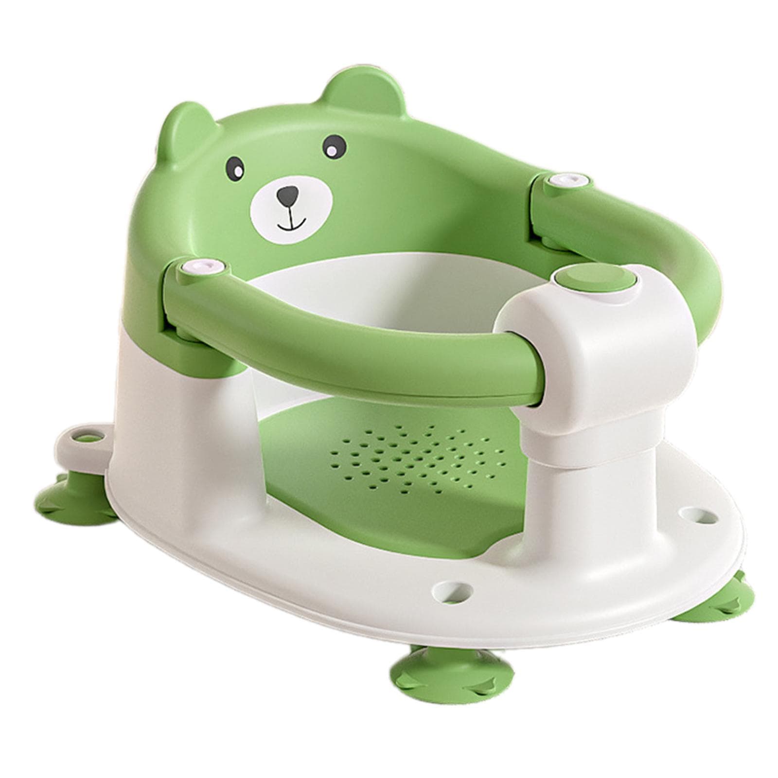 Baby Bath Seat for Infants 6 Months and Up Non Slip Toddler Bathtub Shower Chair with Suction Cups and Soft Cushion green