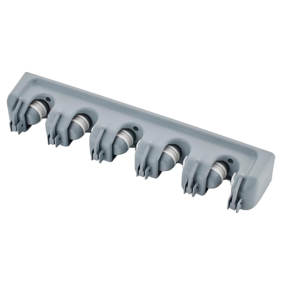 Kitchen Organizer Mop Holder Storage Rack 3/4/5 Position Wall Mounted Shelf for Mount Screw Broom Mops Hanger ABS Home Organizer grey
