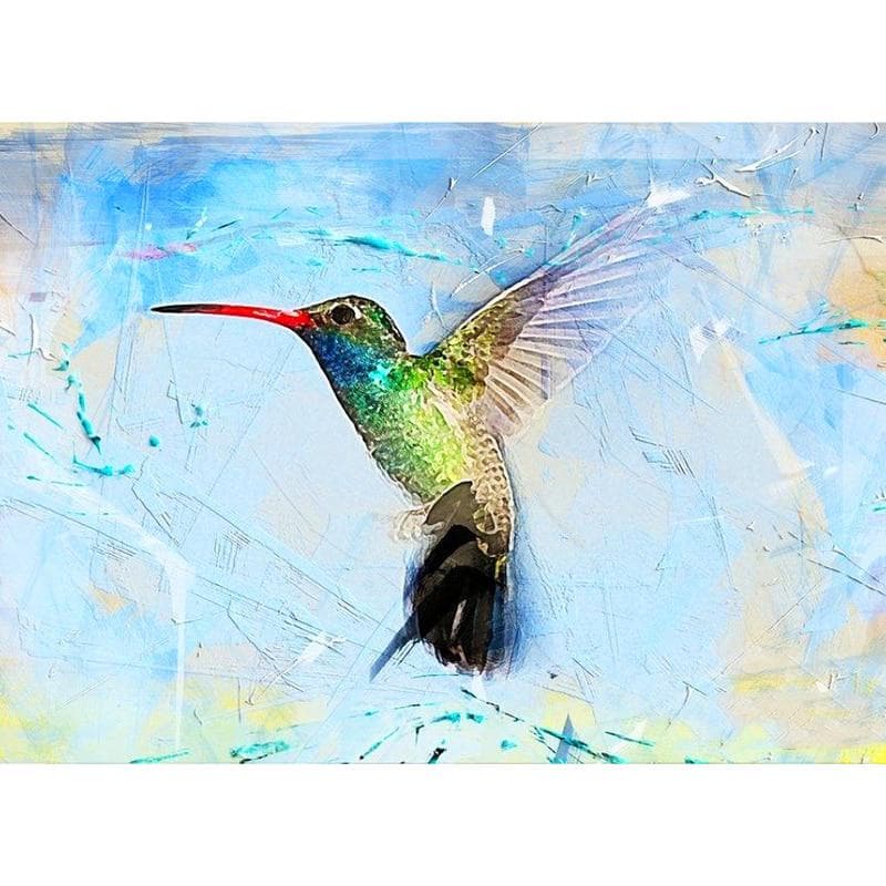 5D DIY Diamond Painting Color Hummingbird 3D Rhinestone Embroidery Cross Stitch 20X30CM