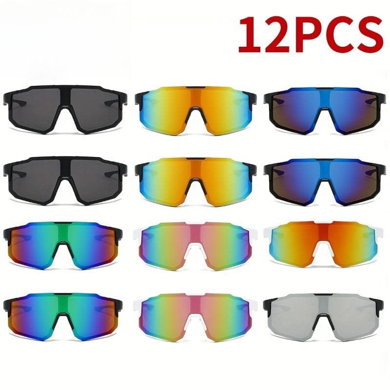 12PCS Combination Glasses PC Frame Decorative Eyewear for Driving Fashion Accessories