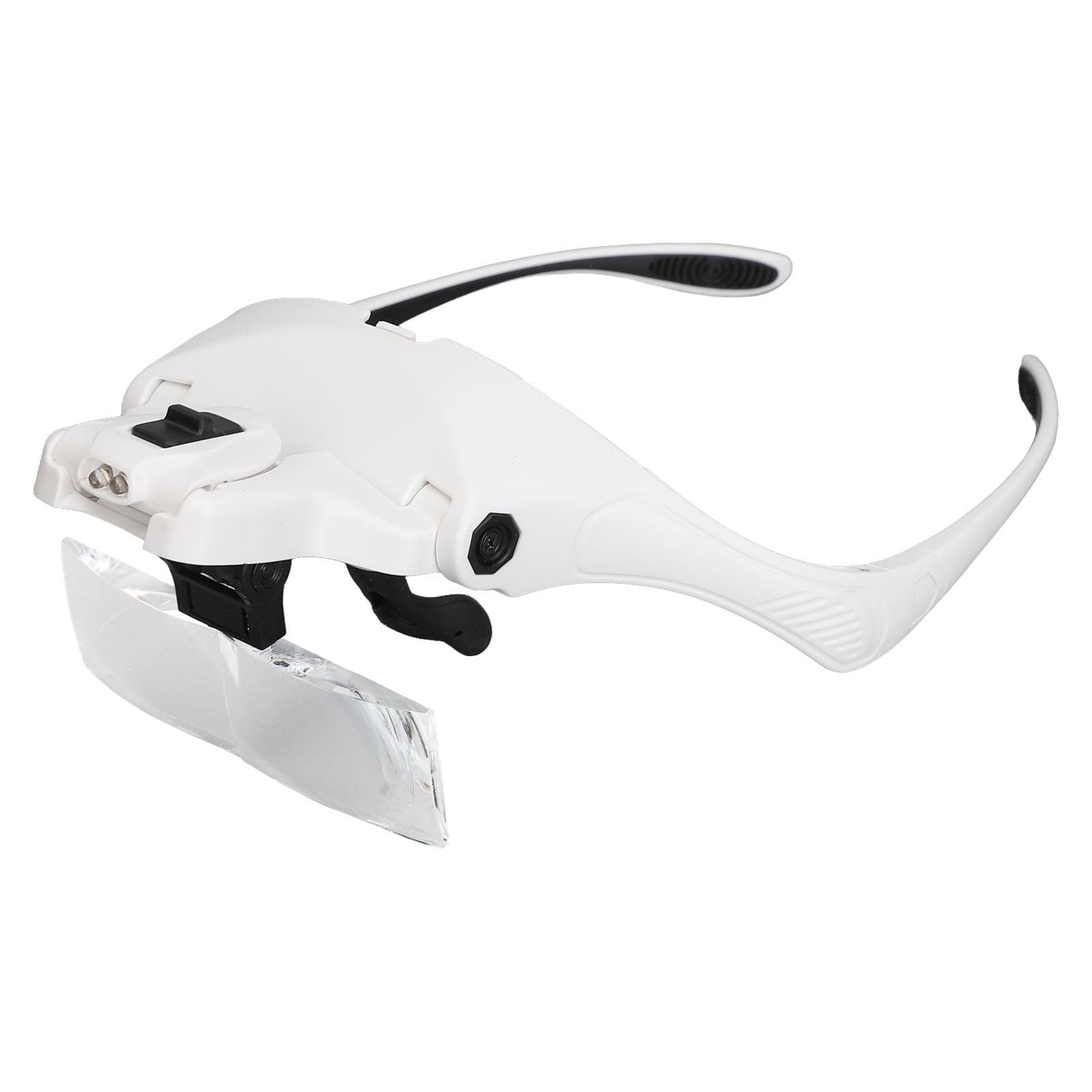 Eyeglasses Magnifier for Reading Embroidery Maintenance Carving LED Lens Magnifying Glass Bracket