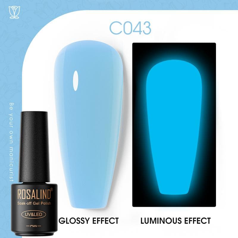 ROSALIND Nail Gel Polish Semi Permanent Varnish Hybrid UV Gel Polish Soak Off Nail Art Gel Top Base Coat Matt Top For Manicure Nail Art RA-C043