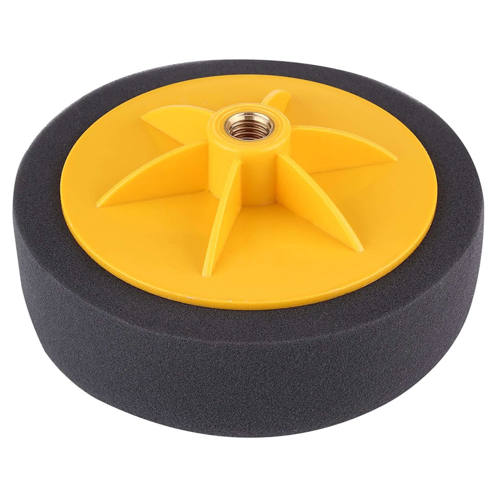 6inch15cm Sponge Wheel Polishing Waxing Pad Kit Tool for Car Polisher Black