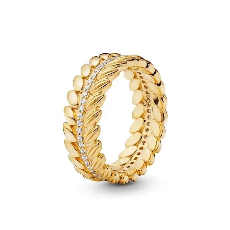 925 Sterling Silver Classic Dazzling Crown Round Hearts Ring Exquisite Women's Light Luxury Charm Ring Jewelry Gift 5&cubic zirconia ochre