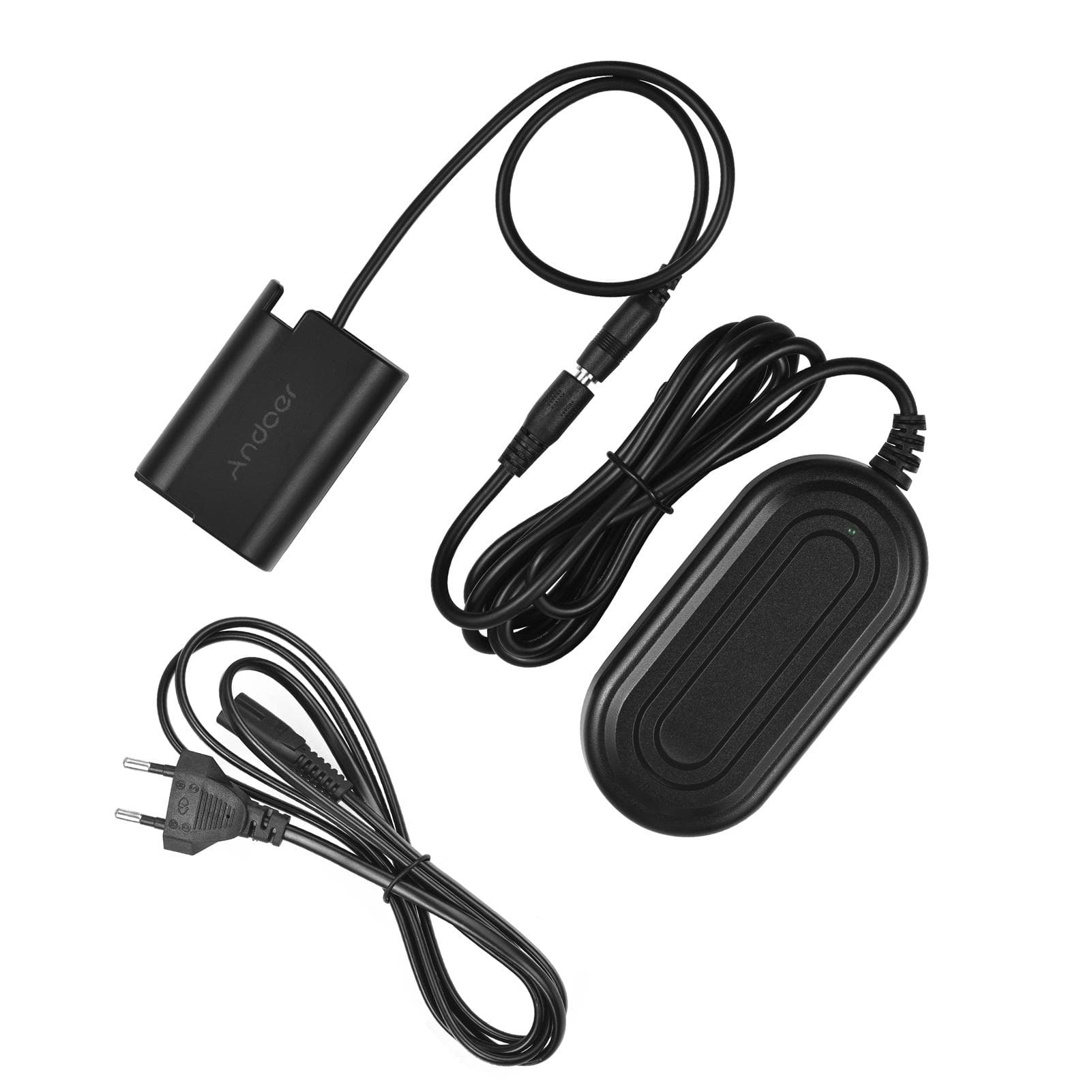 Andoer DMW-DCC17 AC Power Adapter DMW-BLK22 Dummy Battery DC Coupler Kit Accessory Replacement for EU Plug