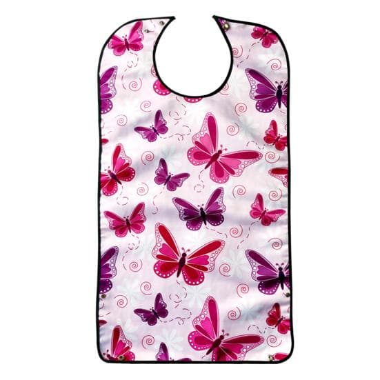 Stylish Adult Bibs with Crumb Catcher Keep Clothes Clean Elegant Design Double Layer Waterproof Bib D