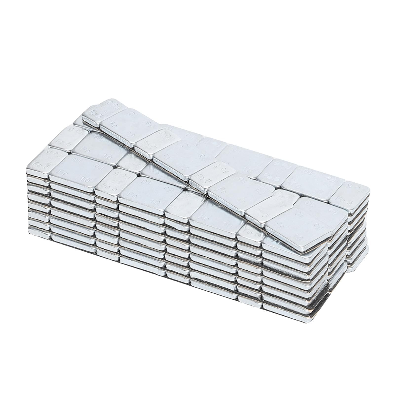 5g+10g x 25Strips 60g 2.12oz Adhesive Wheel Hub Balancing Blocks Stick On Car Tire Weight