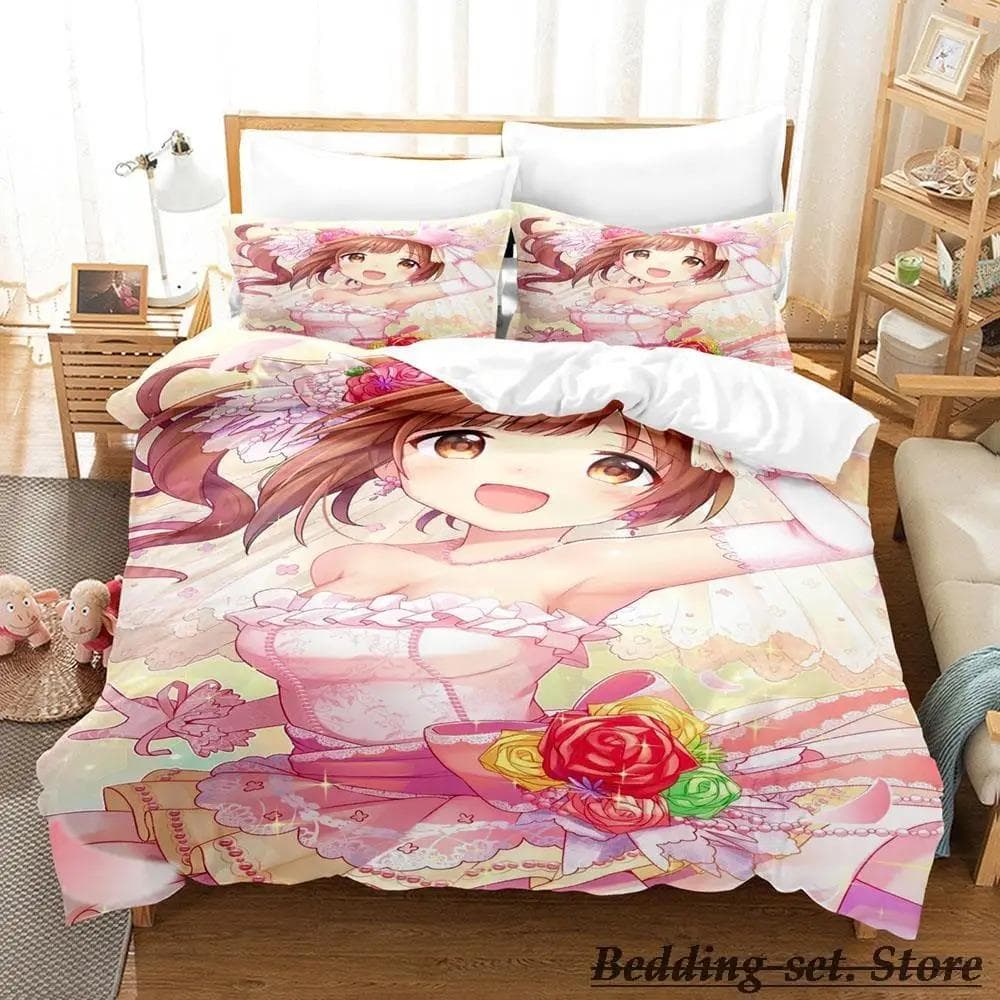 Chieri Ogata Bedding Set Single Twin Full Queen King Size Bed Set Adult Kid Bedroom Duvetcover Sets Anime parure de lit Bed 70x133cm 2pcs