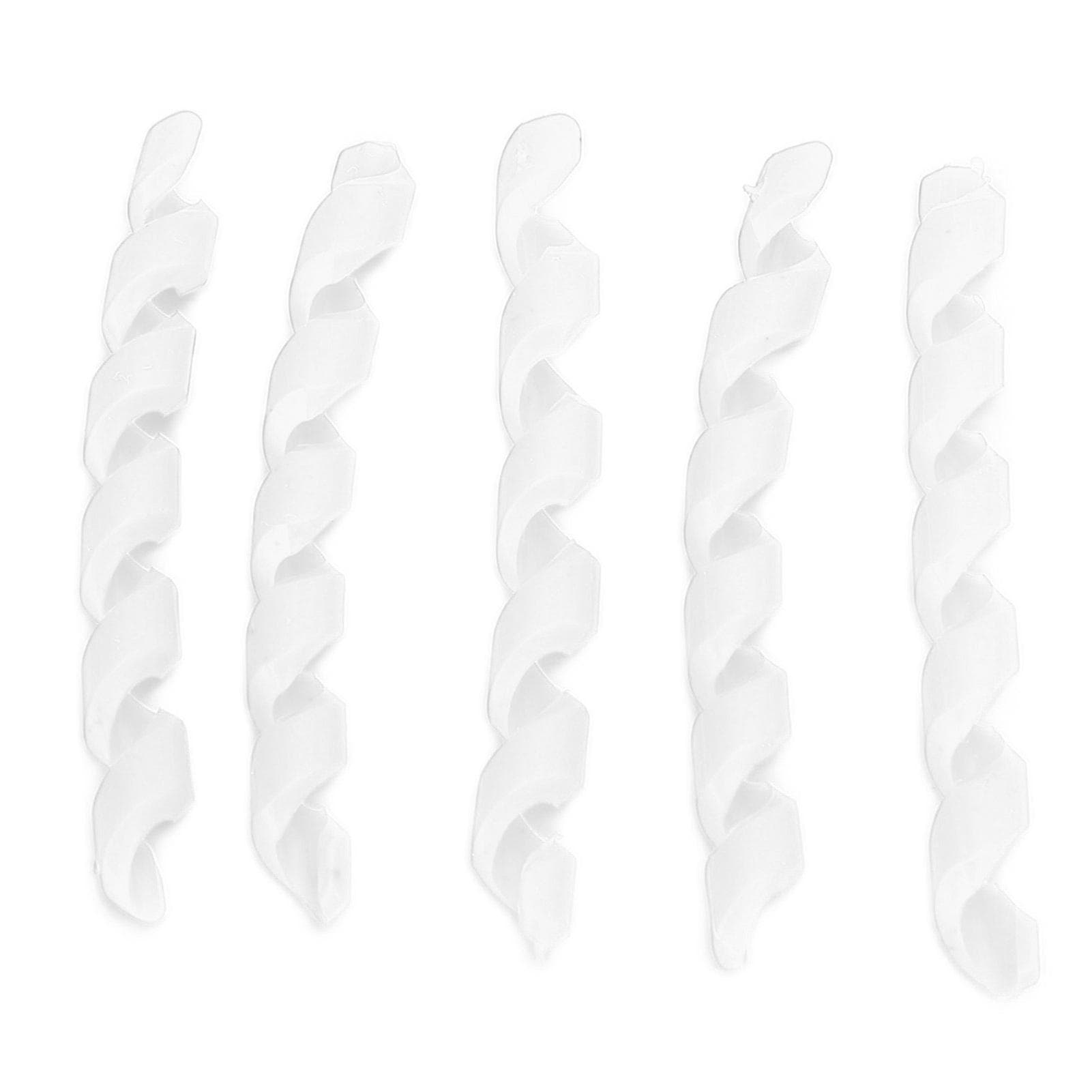 5Pcs Bicycle Line Protector Threaded TPR Elastic Rubber Easy Install Bicycle AccessoriesWhite