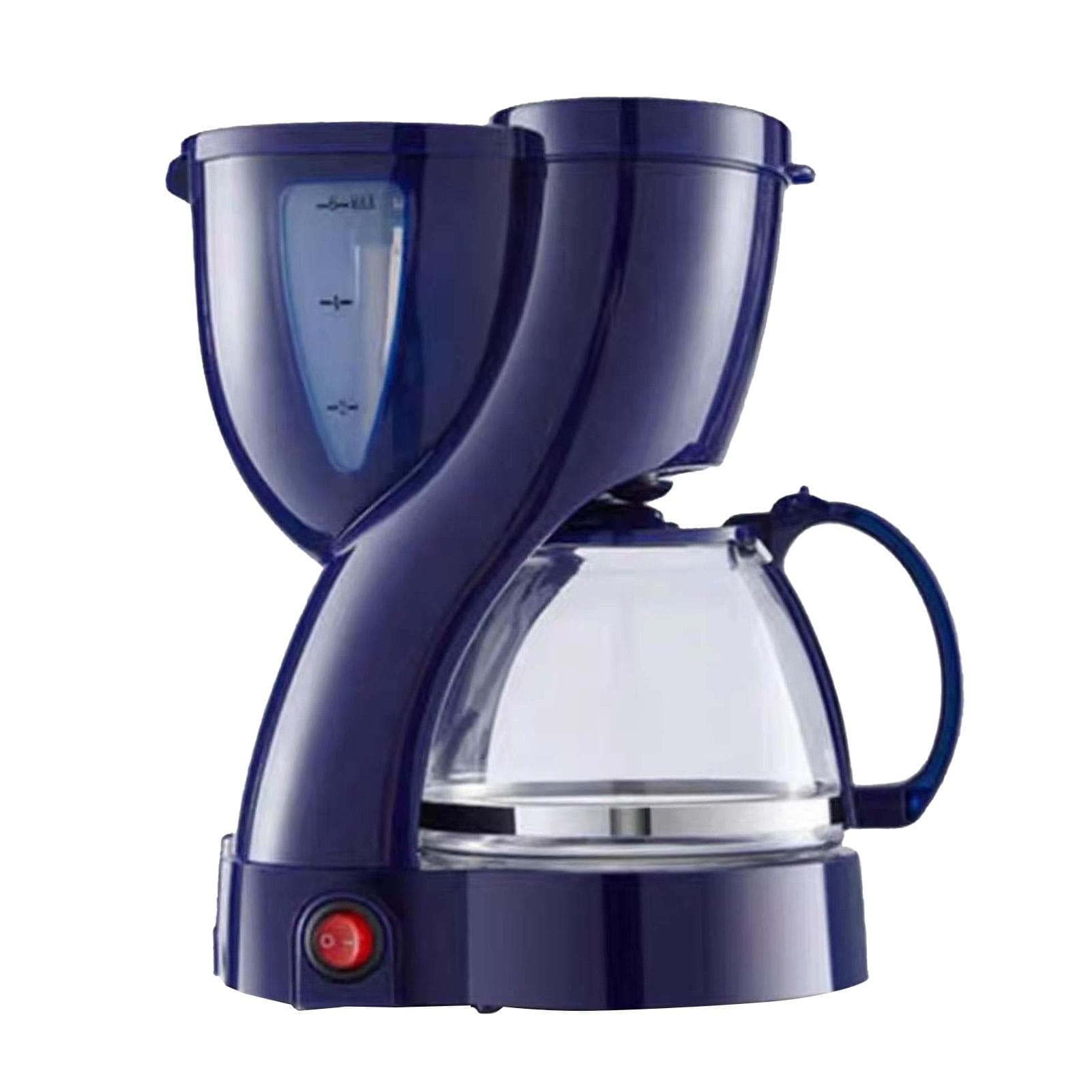 Mini American Coffee Machine Portable Dual Function Drip Coffee Maker for Home Office Blue blue