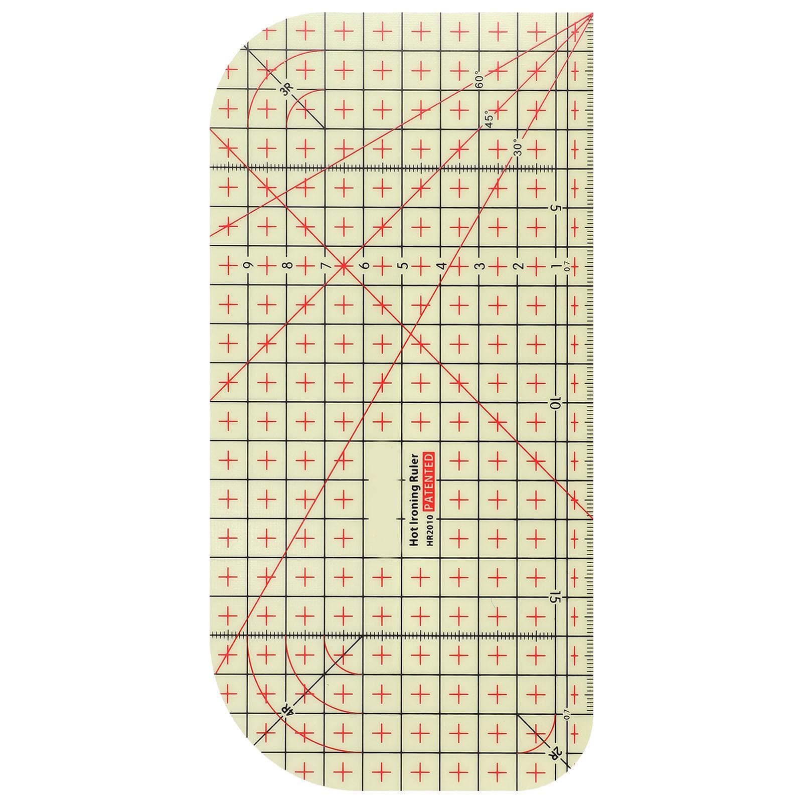 Cloth Quilting Ruler Plastic Heat Resistant Hot Ironing Measuring Ruler for Electric Iron Home